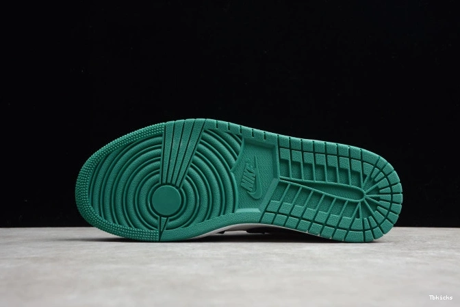 Reps TBK Air Jordan 553558-113 White Mystic Green Black Low 1 0720